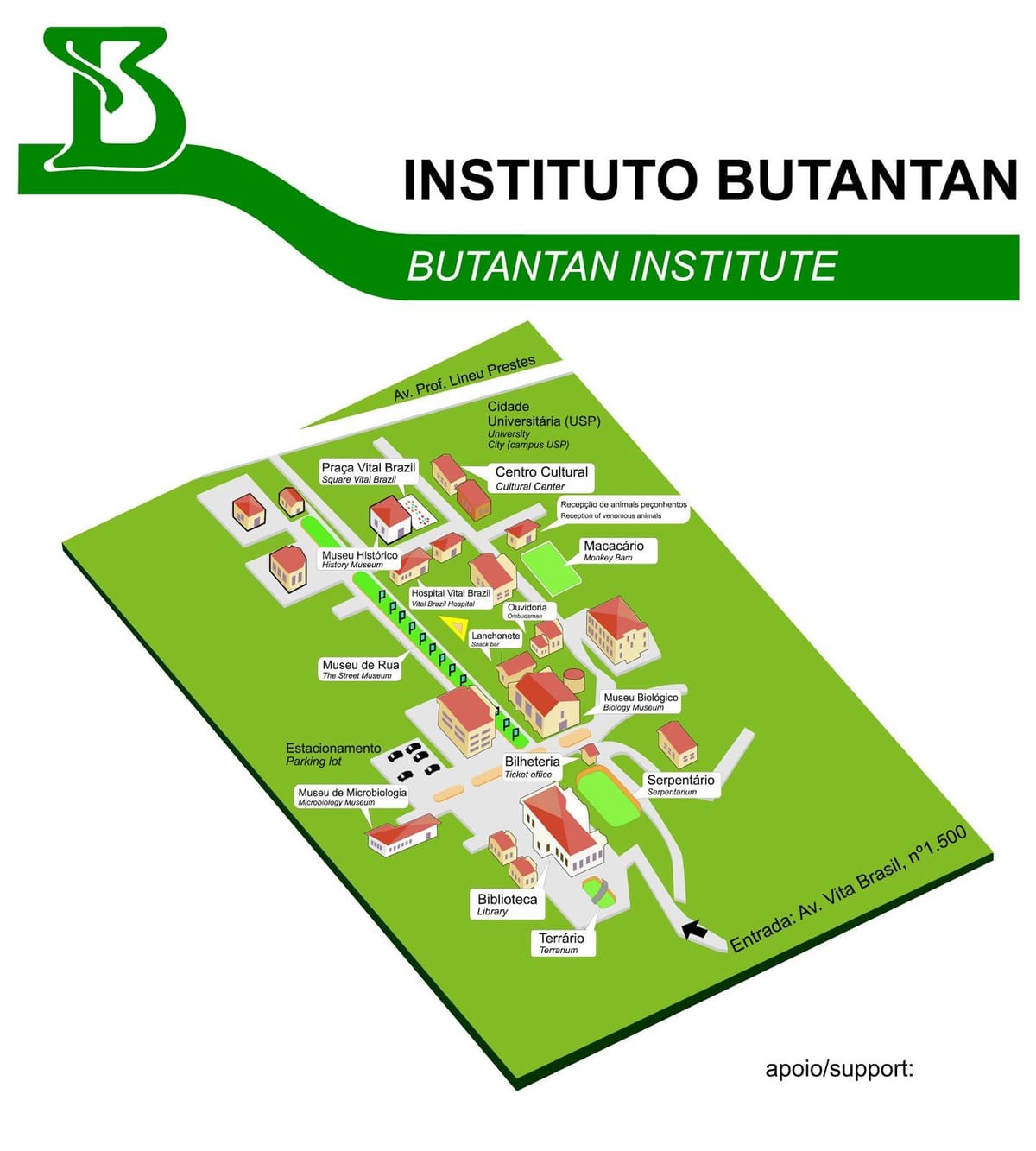 মানচিত্র ইনস্টিটিউটের Butantan