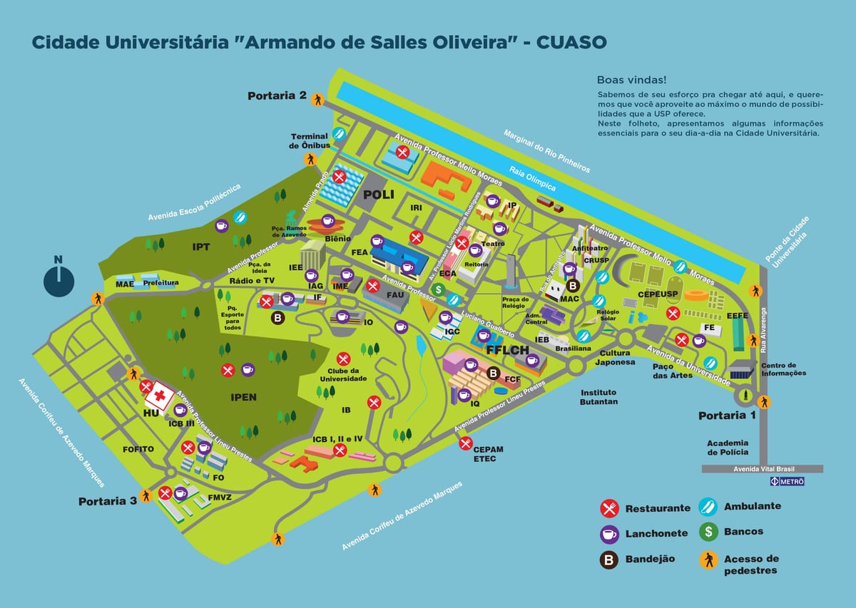 মানচিত্র বিশ্ববিদ্যালয়ের Armando de Salles Oliveira - CUASO