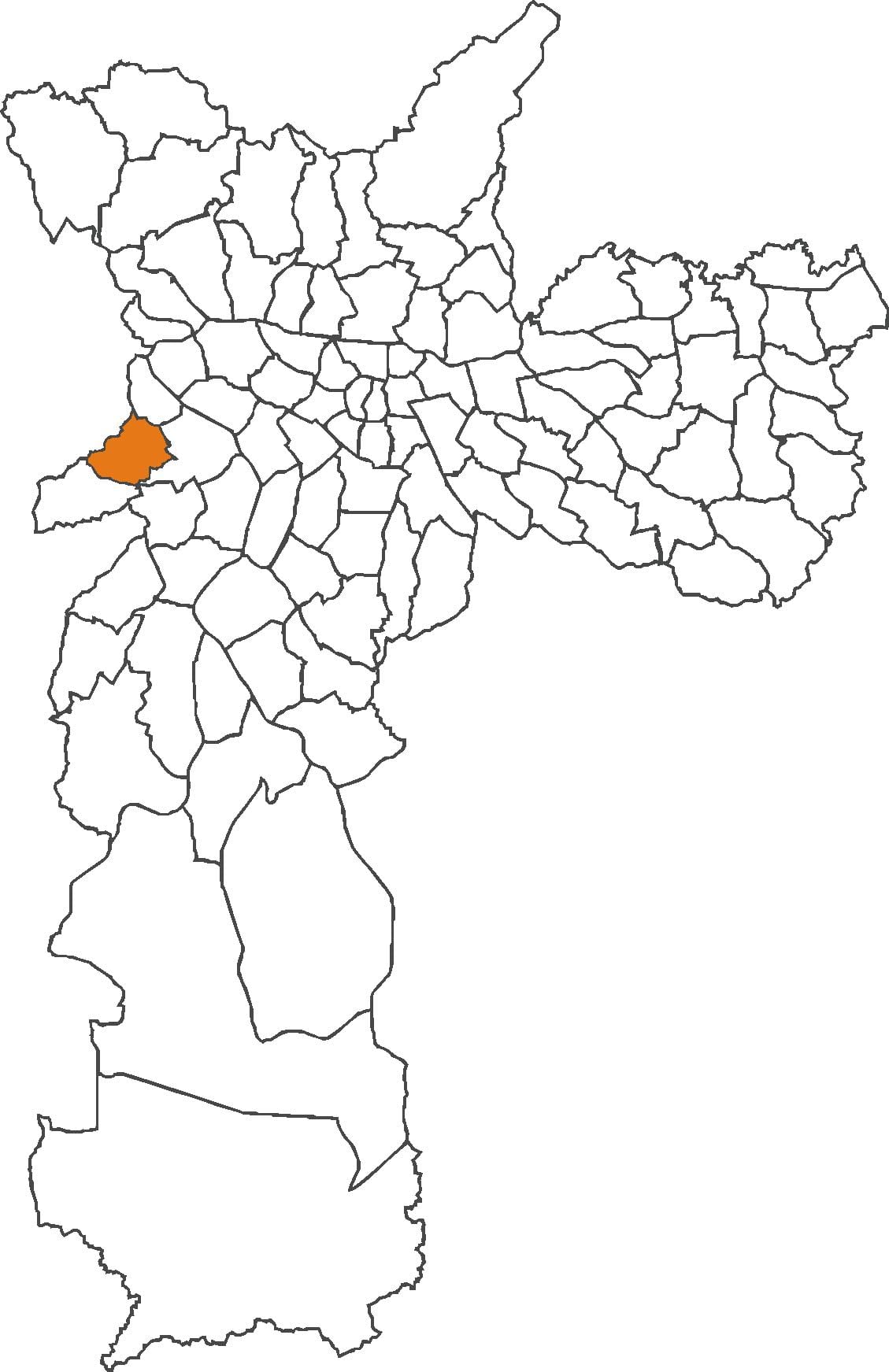 মানচিত্র রিও Pequeno জেলা