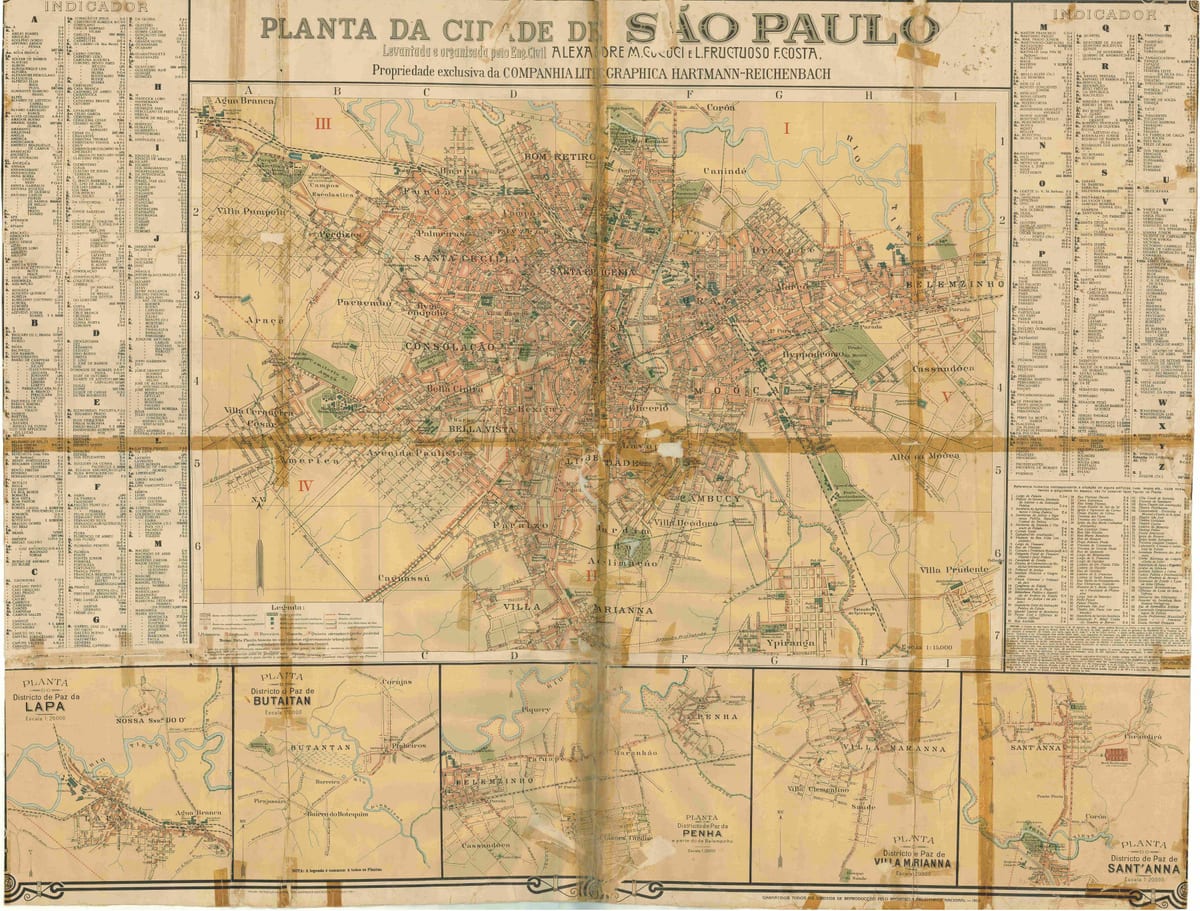 মানচিত্র সাবেক সাও পাওলো - 1913