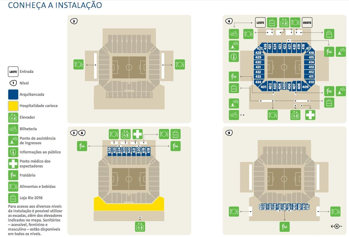 Map of Arena Corinthians