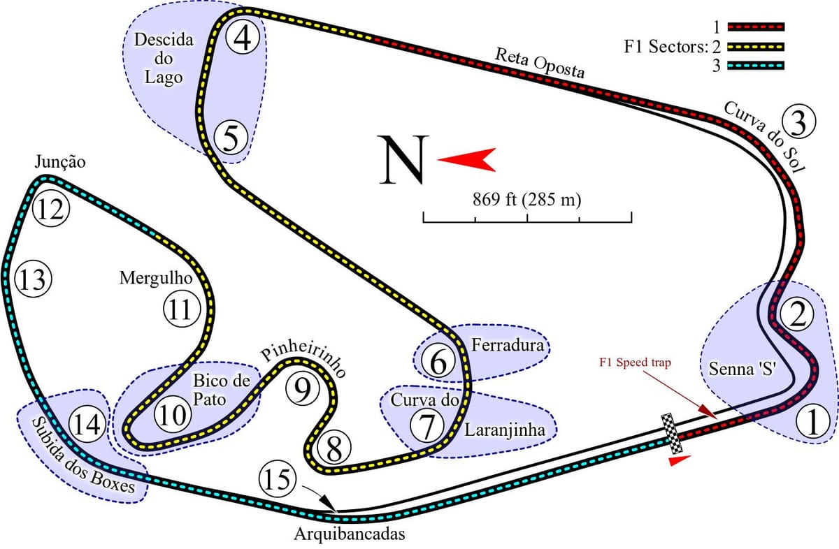 মানচিত্র Autódromo হোসে কার্লোস গতি সাও পাওলো
