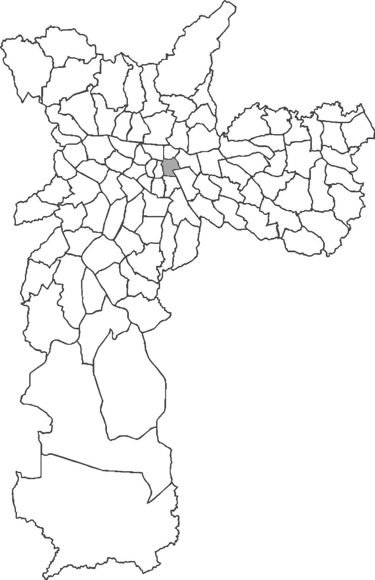 মানচিত্র Brás জেলা