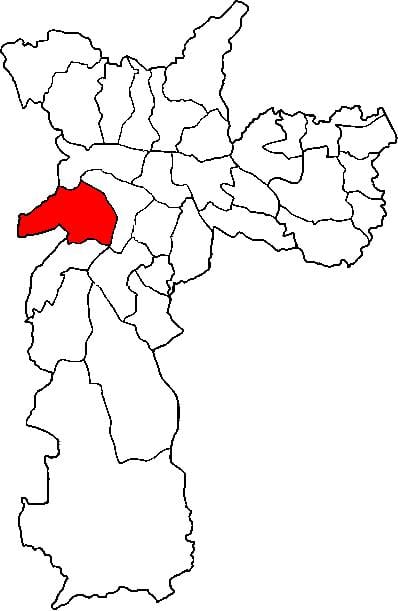 মানচিত্র Butantã উপ-প্রিফেকচার, সাও পাওলো