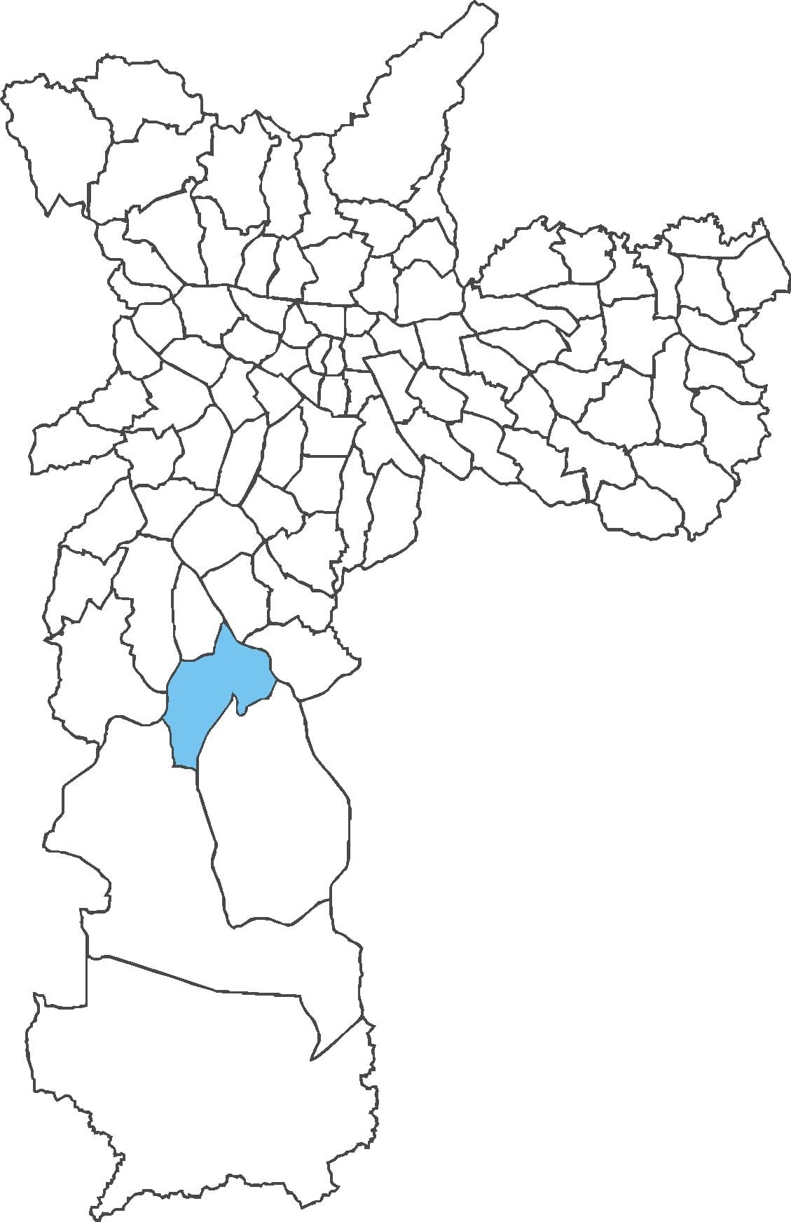 মানচিত্র এর Cidade Dutra জেলা
