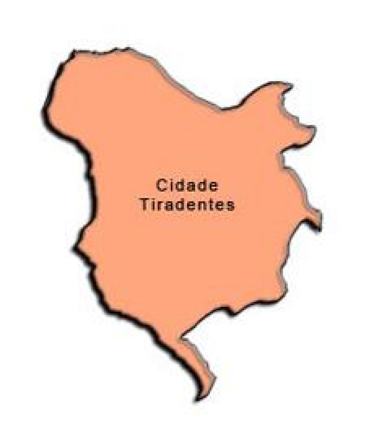মানচিত্র এর Cidade Tiradentes উপ-প্রিফেকচার