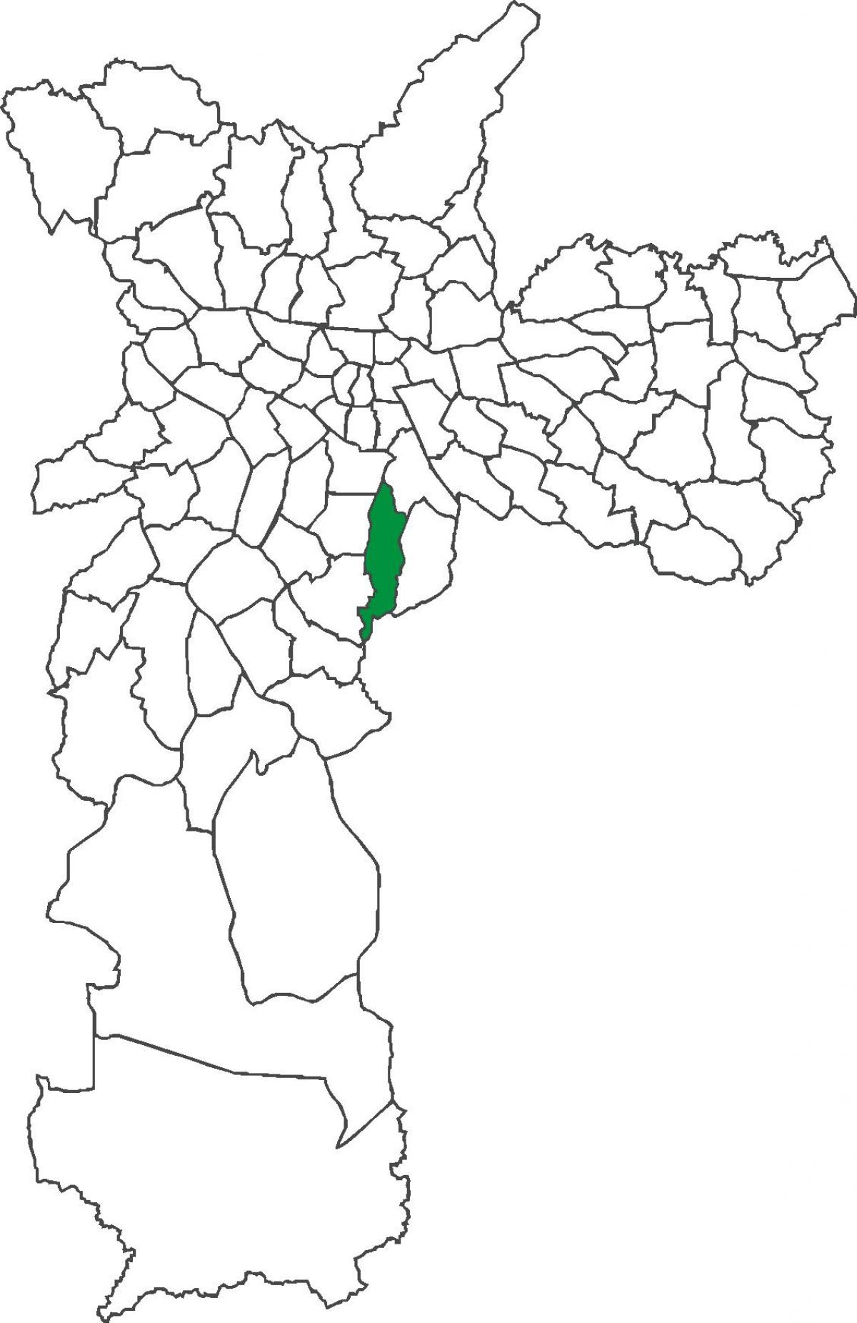 মানচিত্র Cursino জেলা