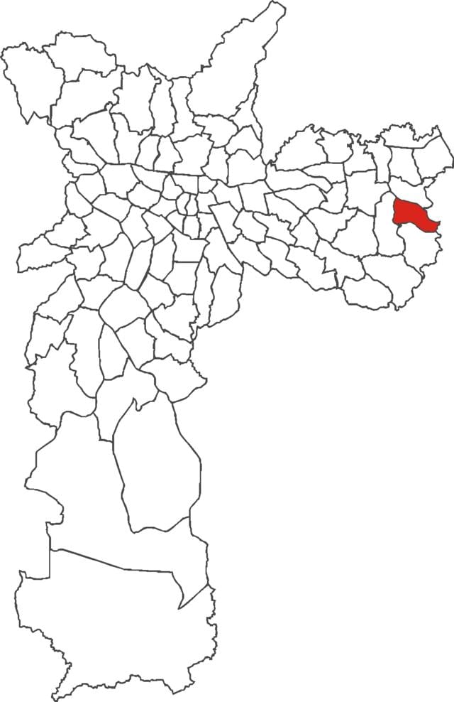 মানচিত্র Guaianases জেলা