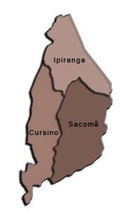 মানচিত্র এর Ipiranga উপ-প্রিফেকচার