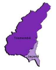মানচিত্র Jaçanã-Tremembé উপ-প্রিফেকচার