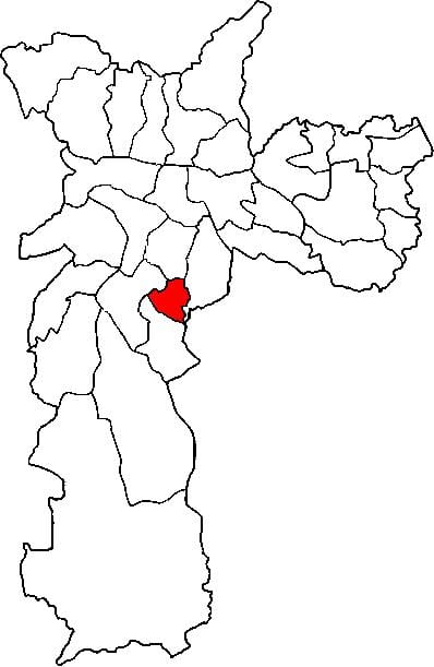 মানচিত্র Jabaquara উপ-প্রিফেকচার, সাও পাওলো