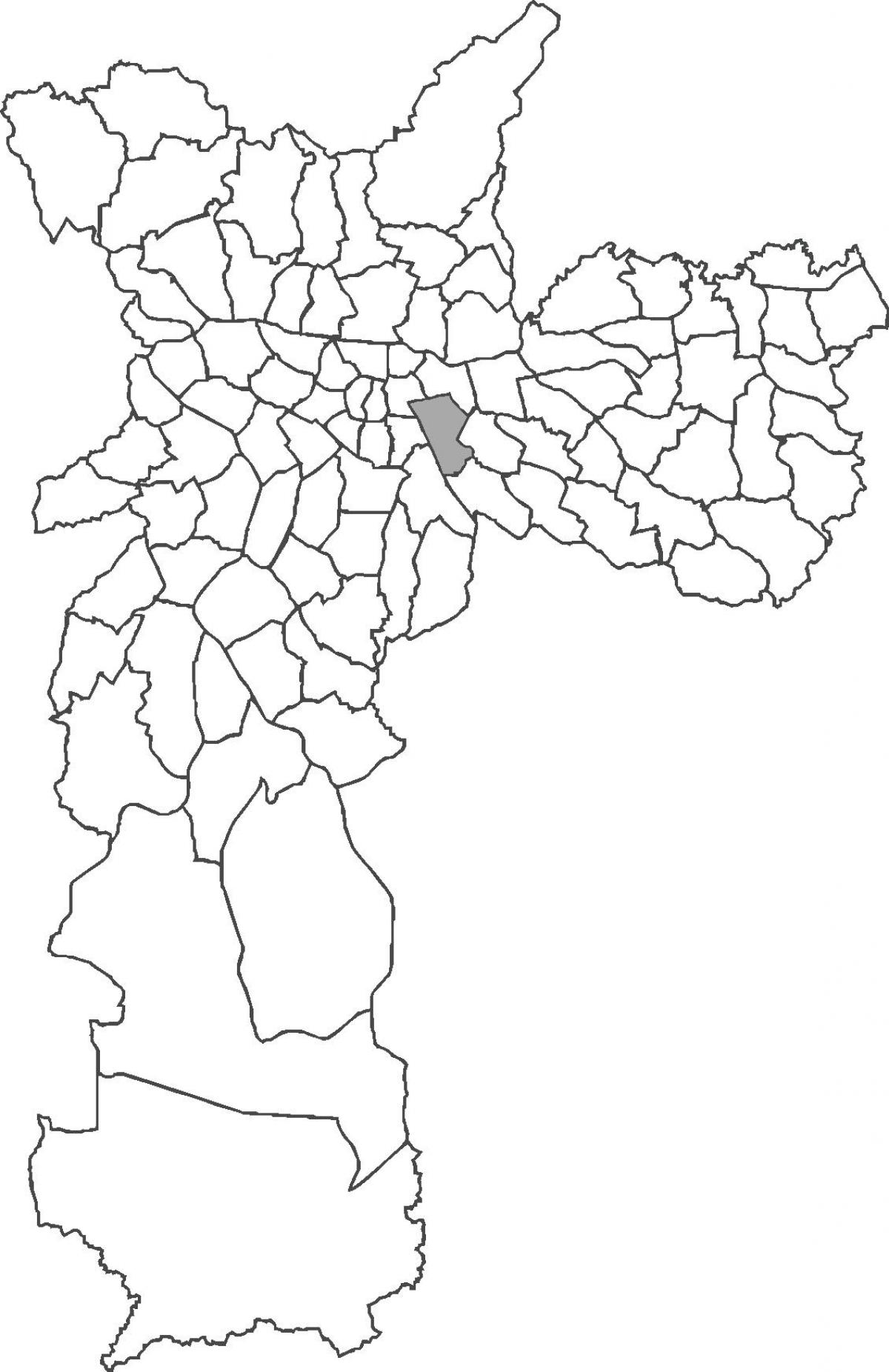 মানচিত্র Mooca জেলা