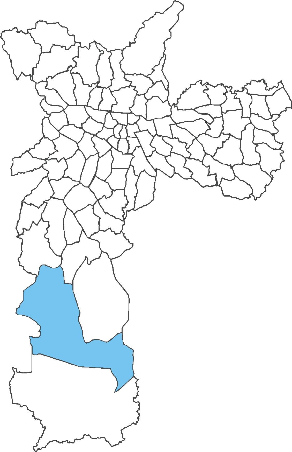 মানচিত্র Parelheiros জেলা