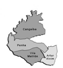 মানচিত্র Penha উপ-প্রিফেকচার