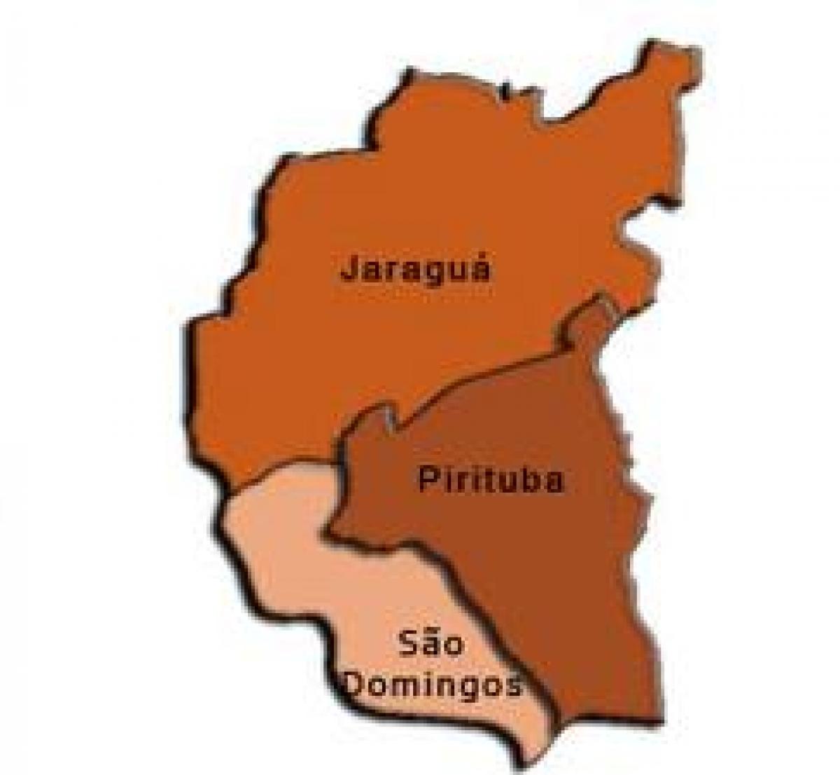 মানচিত্র Pirituba-Jaraguá উপ-প্রিফেকচার