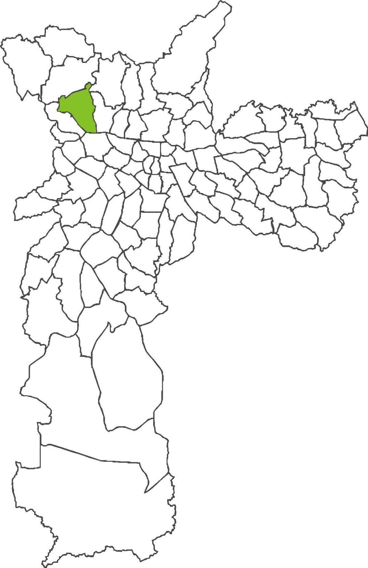 মানচিত্র Pirituba জেলা