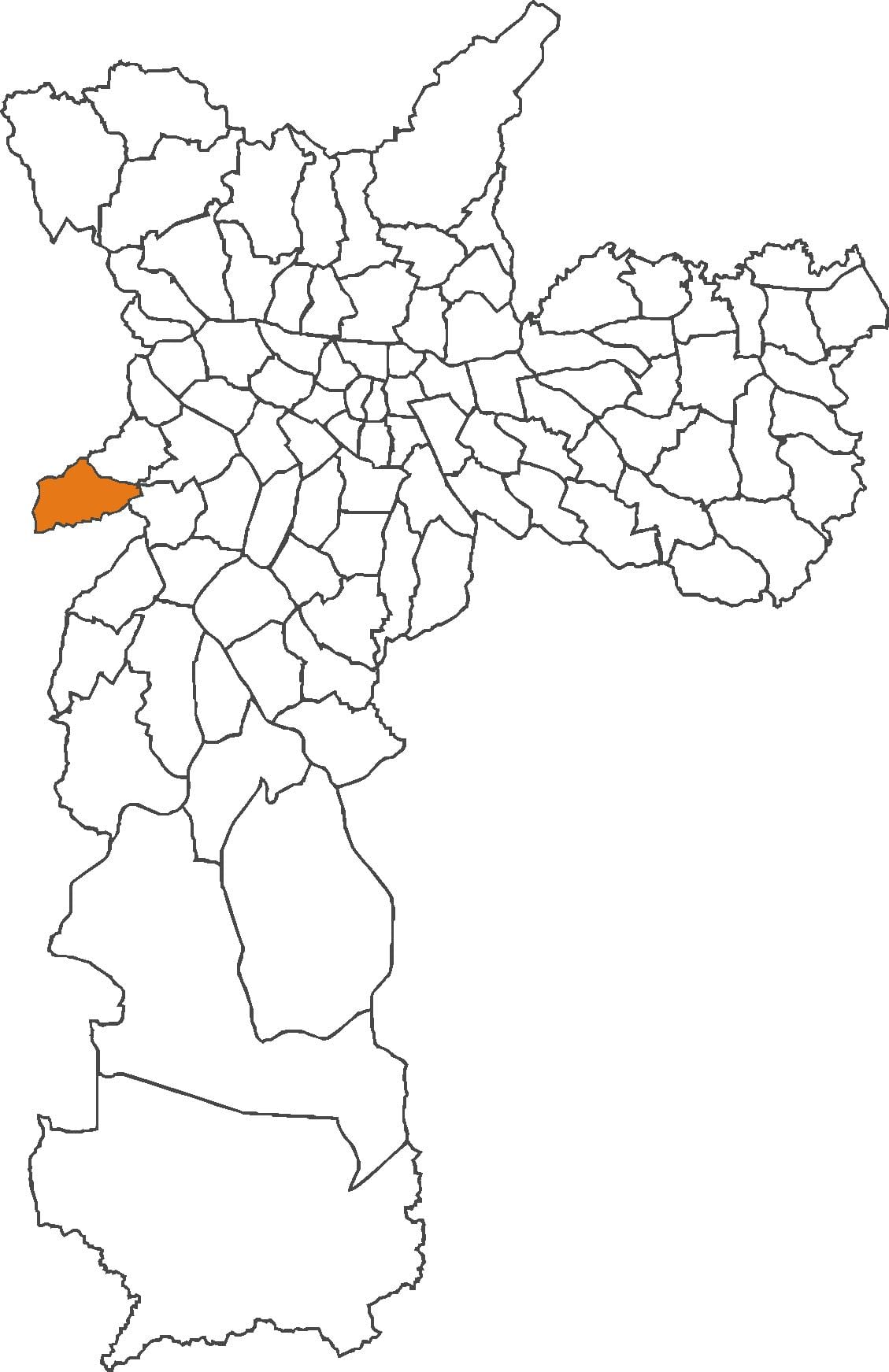 মানচিত্র Raposo Tavares জেলা