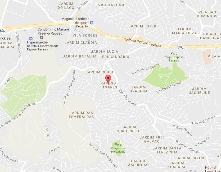 মানচিত্র Raposo Tavares, সাও পাওলো