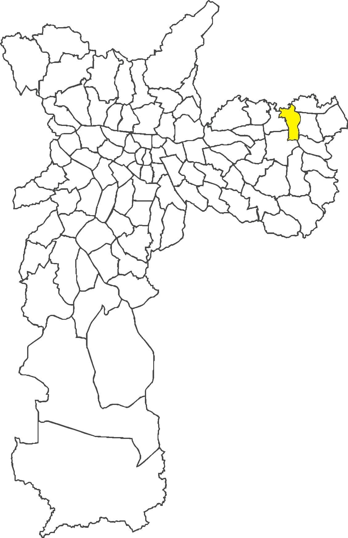 মানচিত্র São Miguel Paulista জেলা