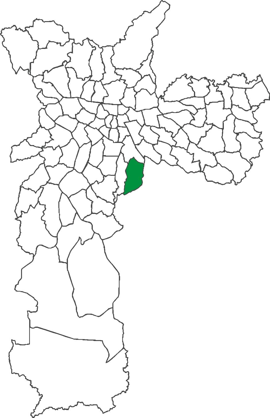 মানচিত্র Sacomã জেলা