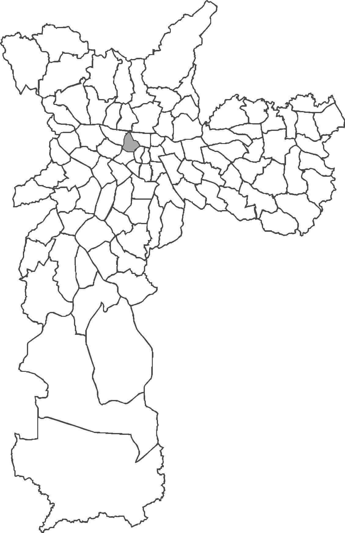 Map of Santa Cecília জেলা