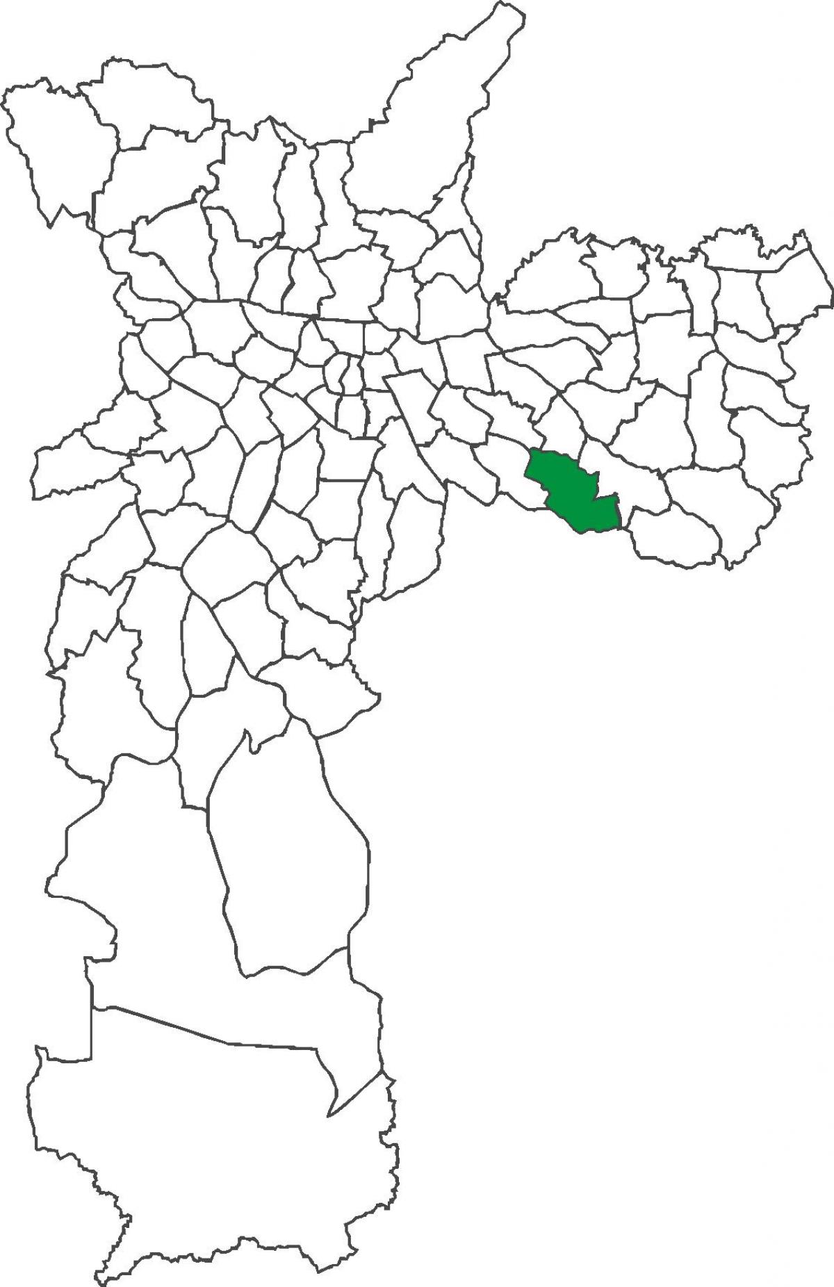 মানচিত্র Sapopemba জেলা