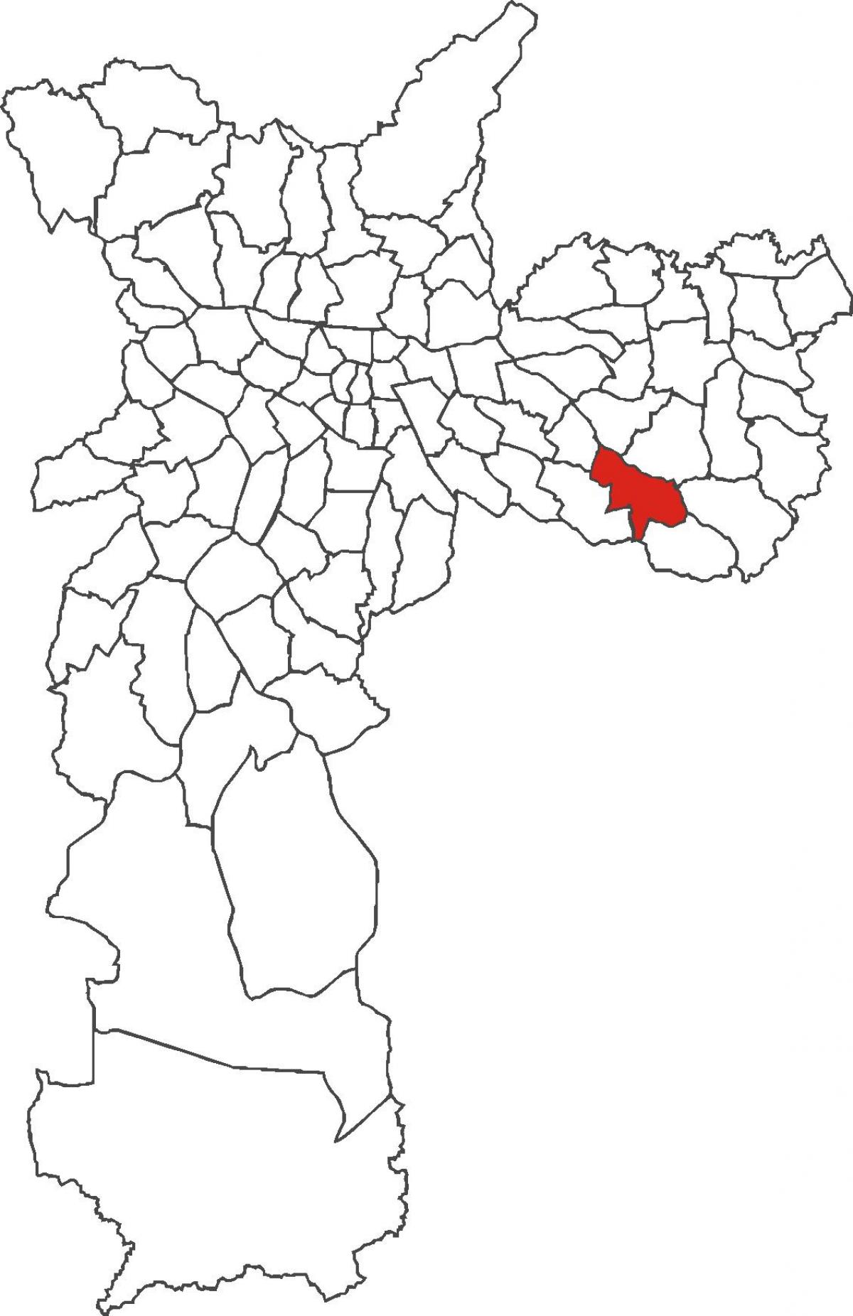 মানচিত্র São Mateus জেলা