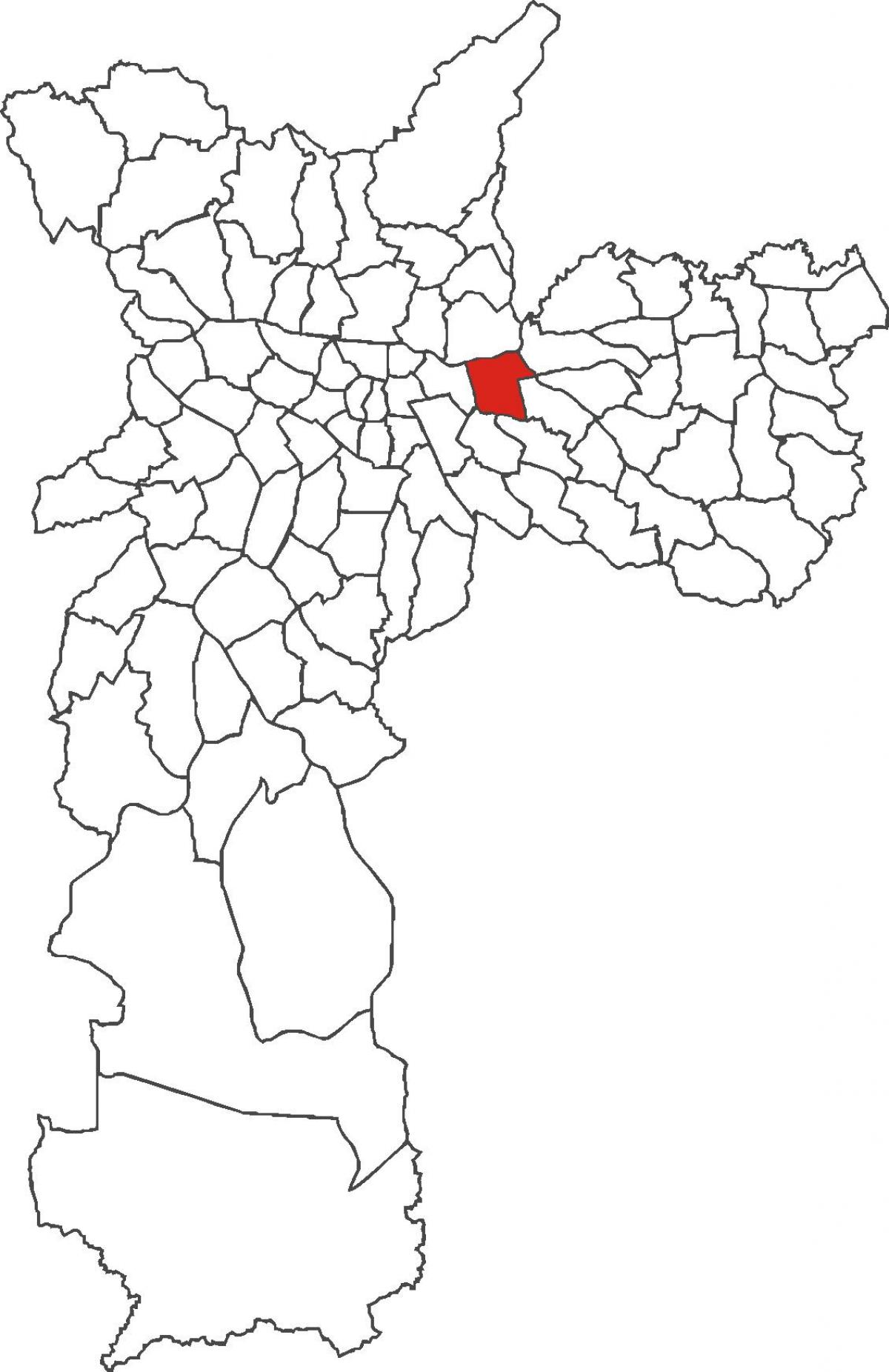 মানচিত্র Tatuapé জেলা
