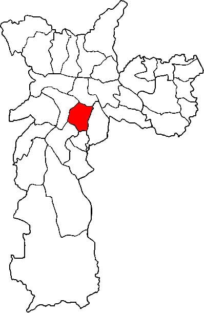 মানচিত্র এর Vila মারিয়ানা উপ-প্রিফেকচার, সাও পাওলো