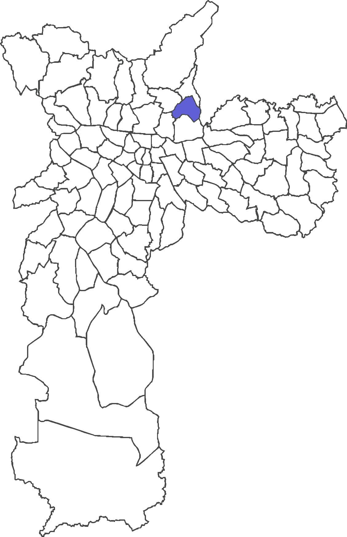 মানচিত্র এর Vila Medeiros জেলা