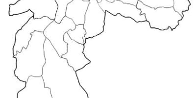 মানচিত্র জোন Nordeste, সাও পাওলো