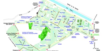 মানচিত্র বিশ্ববিদ্যালয়ের সাও পাওলো - USP