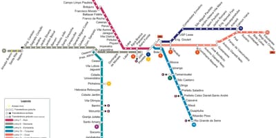 মানচিত্র সাও পাওলো CPTM