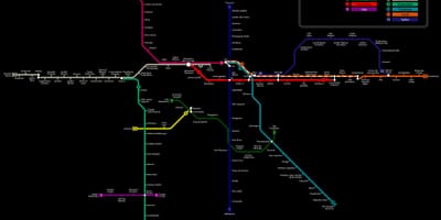 মানচিত্র সাও পাওলো মেট্রো CPTM