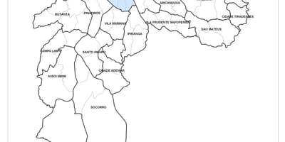 মানচিত্র সেন্ট্রাল জোন সাও পাওলো