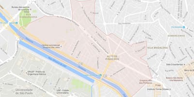 মানচিত্র Alto de Pinheiros সাও পাওলো