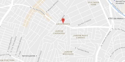 মানচিত্র Aricanduva সাও পাওলো