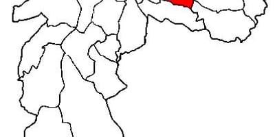 মানচিত্র Aricanduva-Vila Formosa, উপ-প্রিফেকচার, সাও পাওলো