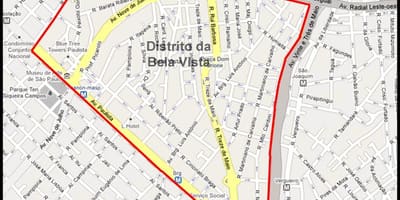 মানচিত্র Bela Vista, সাও পাওলো