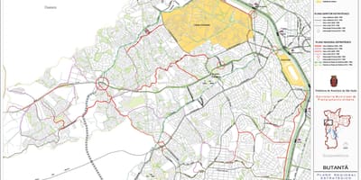মানচিত্র Butantã সাও পাওলো - সড়ক