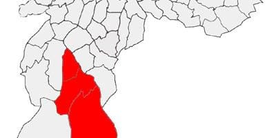 মানচিত্র Capela do Socorro উপ-প্রিফেকচার, সাও পাওলো