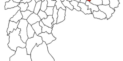 মানচিত্র এর Cidade Líder জেলা
