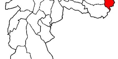 মানচিত্র এর Cidade Tiradentes জেলা