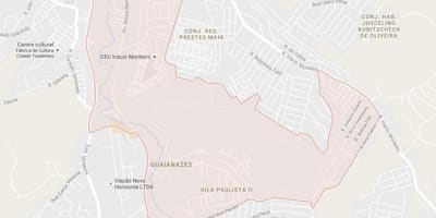 মানচিত্র Guaianases সাও পাওলো