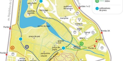 মানচিত্র Ibirapuera পার্ক