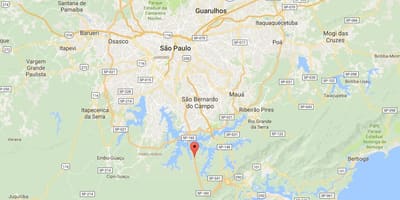 মানচিত্র Imigrantes হাইওয়ে - SP-160