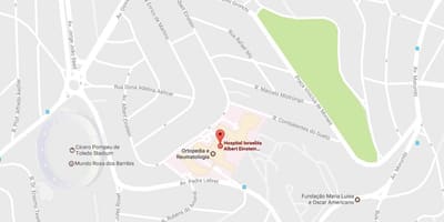 মানচিত্র Israelita আলবার্ট আইনস্টাইন হাসপাতালে