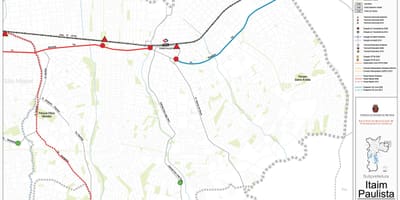 মানচিত্র, Itaim Paulista - Vila Curuçá সাও পাওলো - পাবলিক transports