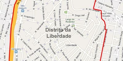 মানচিত্র Liberdade সাও পাওলো