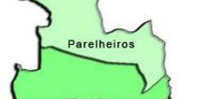 মানচিত্র Parelheiros উপ-প্রিফেকচার
